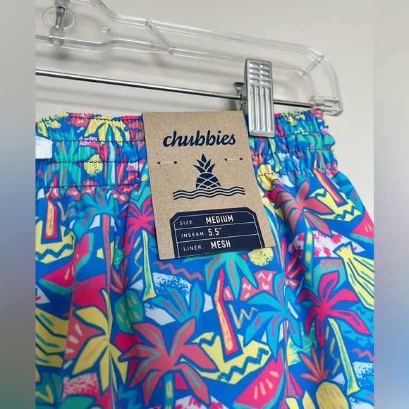 Chubbies Classic Swim Trunk Tropical Bunches Size Medium 5.5 inches NWT - Picture 4 of 5
